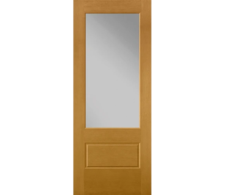 Frisco 3 Quaters Light Fiberglass Entry Door