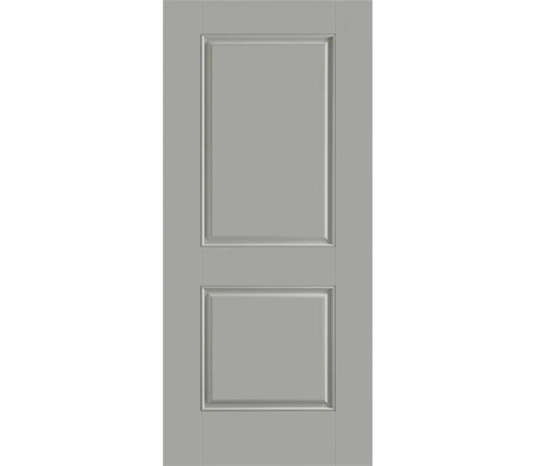 Frisco Two Panel Square Fiberglass Entry Door